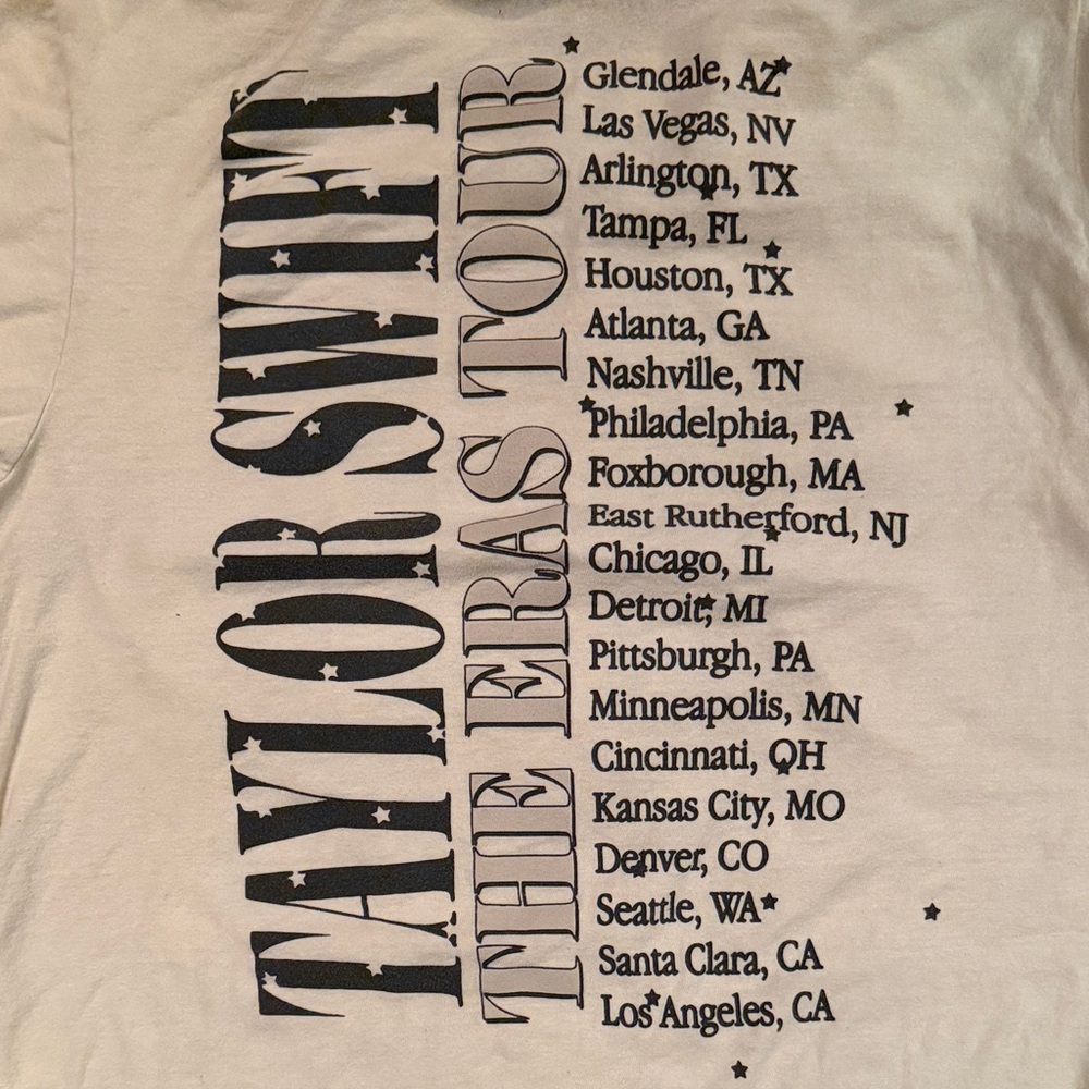 Taylor Swift The Eras Tour Graphic Tee - vintage band t-shirt - Picture 4 of 5